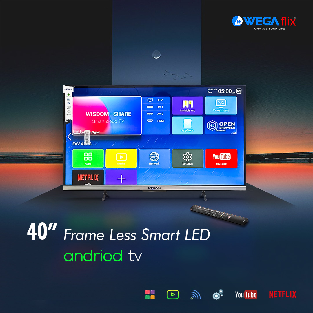 The WegaFlix 40 Inch Smart LED TV
